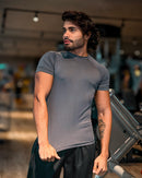 Camisa de Compressão manga curta CINZA