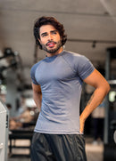 Camisa de Compressão manga curta CINZA