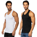 Kit 2 Camisetas Regatas Masculina Americana Canelada Algodão Elastano