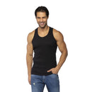 Kit 2 Camisetas Regatas Masculina Americana Canelada Algodão Elastano
